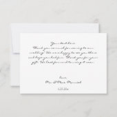 赤面ピンク&ホワイトフローラ サンキューカード (裏面)