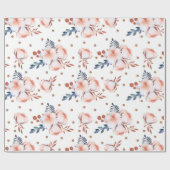 赤面ピンク ラッピングペーパー (フラット)