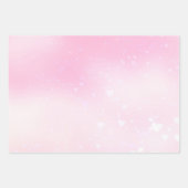 赤面ピンク《写真》ぼけ味ハート誕生日 ラッピングペーパーシート (正面3)