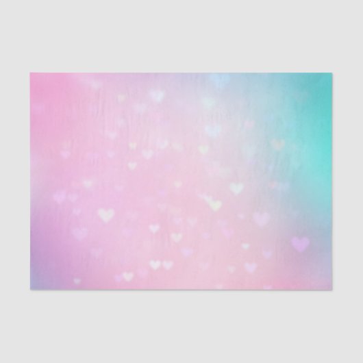 赤面ピンク《写真》ぼけ味ハート誕生日 薄葉紙 (正面)