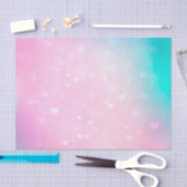 赤面ピンク《写真》ぼけ味ハート誕生日 薄葉紙 (クラフト)