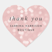 赤面ピンク《写真》ぼけ味 |おパーソナライズされた世話になっております ハートシール (正面)