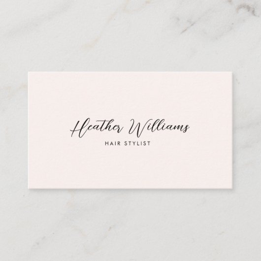 赤面ピンク 名刺 (正面)