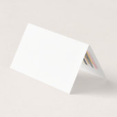 赤面ピンク&金ゴールドストロ絵を描ークシックサンキューカード (裏面)