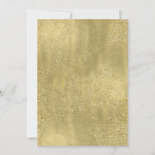 赤面ピンク&金ゴールドパリパルフムスウィート16誕生日 招待状 (裏面)