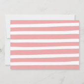 赤面ピンク&金ゴールドパンプキンドライブバイブライダルシャワー 招待状 (裏面)