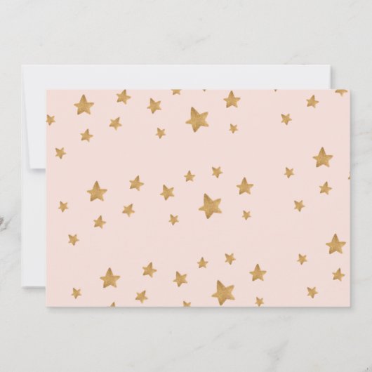 赤面ピンク&金ゴールドマスカレード新年のパーティー 案内状 (裏面)