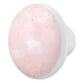 赤面ピンク&金ゴールド（ばちゃばちゃ）跳ねるモダンベッドルームドレッサー セラミックノブ (右)