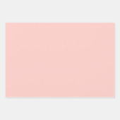 赤面ピンク#FFCEC7 ラッピングペーパーシート (正面)