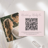 赤面ピンク | RSVP |の結婚Webサイト ノートカード