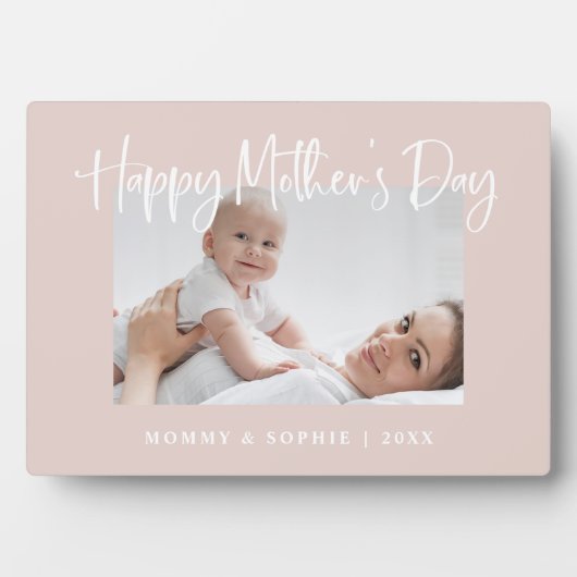 赤面ピンク | Script Happy Mother's Dayの写真 フォトプラーク (正面)