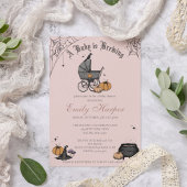 赤面ピンクAベビーは赤ちゃんシャワーを醸造している 招待状