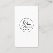 赤面ピンクConnect With UsソーシャルメディアQRコード 名刺 (裏面)