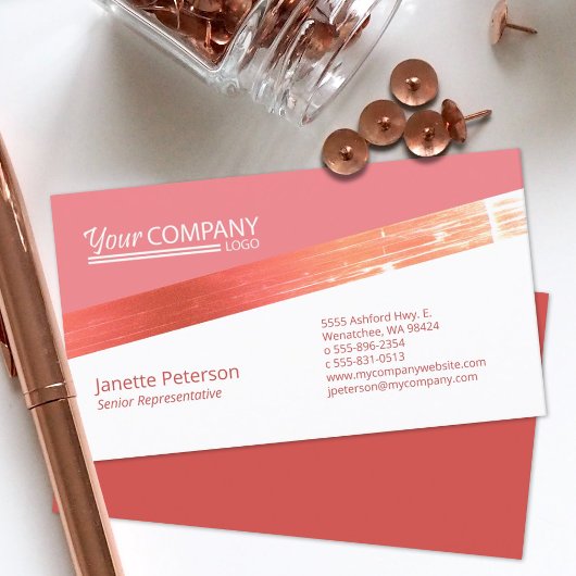 赤面ピンクMauve名刺 名刺