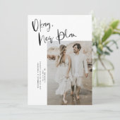 赤面ピンクOK新しいプラン結婚式の日付を保存 セーブザデート (スタンド正面)