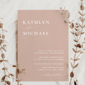 赤面ピンクQRコードすべてモダンのシック結婚で 招待状