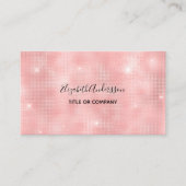 赤面ピンクqrコード 名刺 (正面)