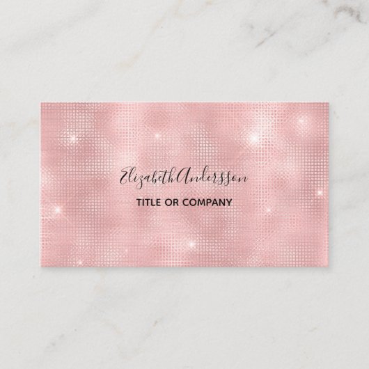 赤面ピンクqrコード 名刺 (正面)