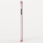 赤面ピンクRhinestoneグリッター名写真 Case-Mate iPhoneケース (裏面/右)