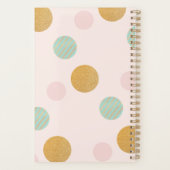 赤面ピンクxグリッターバラ金ゴールド2019プランナー プランナー手帳 (裏面)