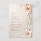 赤面ピーチピンクフローラ詳細カード エンクロージャーカード (正面)