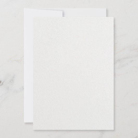 赤面ピーチボタニカルシンプル結婚式招待状 (裏面)