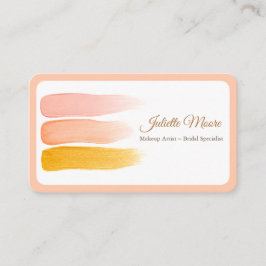 赤面ピーチメイクアップアーティスト名刺 名刺