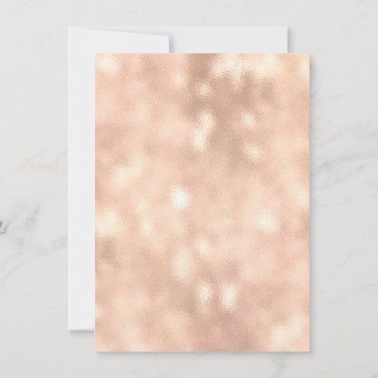 赤面ピーチメイクアップグリッターアイズ16thブライダルダマスク 招待状 (裏面)