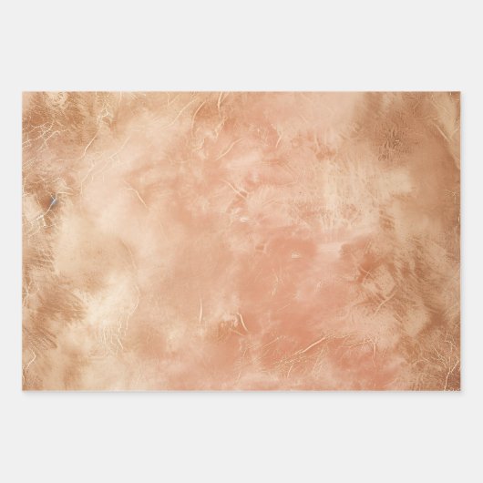 赤面ピーチ女性のカーボーイ包装紙 ラッピングペーパーシート (正面)