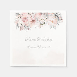 赤面ピーニーシルバーユーカリ結婚プトス スタンダードカクテルナプキン