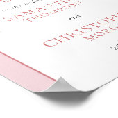 赤面ピーニー・パンパスボホ結婚アーチ歓迎 ポスター (角)