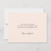 赤面ピ結婚ンクエレガント脚本 サンキューカード (裏面)