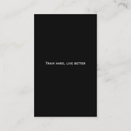 赤面フィットネスギアパーソナルトレーナー名刺 名刺 (裏面)