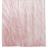 赤面フェイクハイランド牛の毛皮の#1(ファーフェイク) #animal シャワーカーテン (正面)