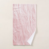 赤面フェイクハイランド牛の毛皮の#1(ファーフェイク) #animal バスタオルセット (ハンドタオル)