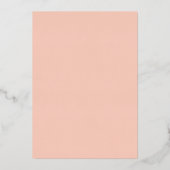 赤面フェイクバラゲ結婚ムストーン箔招待状 箔招待状 (裏面)