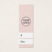 赤面フェイクピンクlinenルック価格つるラベル (正面)