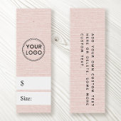 赤面フェイクピンクlinenルック価格つるラベル