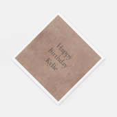 赤面フェイクリネン スタンダードランチョンナプキン (角)