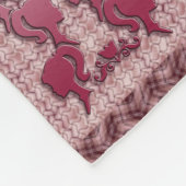 赤面フェミニティBCAリボン フリースブランケット (角)