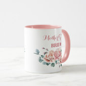 赤面フェミニン母の花嫁の水の色マグカップ マグカップ (正面右)