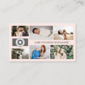 赤面フォトコラージュプロフェッショナルフォトグラファーのロゴ 名刺 (正面)