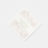 赤面フラッシュエレガントな結婚式 スタンダードカクテルナプキン (角)