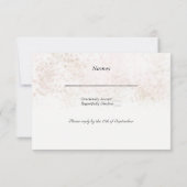 赤面フラッシュRSVP 出欠カード (裏面)