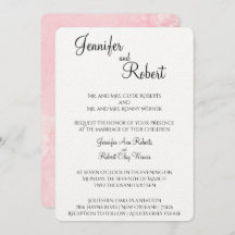 赤面フラワーウォーターカラー結婚式招待状