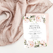 赤面フラワーズエレガントオールシーズンズブライダルシャワー 招待状