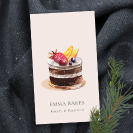 赤面フルーツフローラケーキパティスリーカップケーキベーカリー 名刺