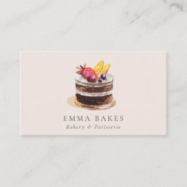 赤面フルーツフローラケーキパティスリーカップケーキベーカリー 名刺