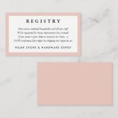 赤面フレームの結婚式の登録カード エンクロージャーカード (正面/裏面)