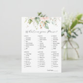 赤面フローラあなたの財布のブライダルゲームカードに何がある 招待状 (スタンド正面)